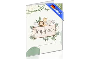 Creative Fox - Hochwertige Impfpass Hülle für Kinder (selbst personalisierbar) | Robuste und passgenaue Schutzhülle für Impfausweis | Perfektes Babygeschenk | Made in Germany