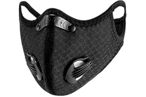 Huntfgold Anti-pollution City Cycling Mask Mouth-Muffle Dust Mask Sports Face Mask with Extra Activated Carbon Filters for Cycling, Running, Motorcycle and Outdoor Activities