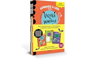 Aprender a leer en la Escuela de Monstruos - Pack con los libros 7, 8 y 9: En letra MAYÚSCULA (libros para niños a partir de 5 años) (Montena)