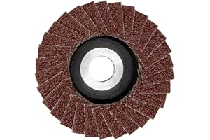 Proxxon lamellslipare (slipskiva ø 50 mm, K 240, hål 10 mm, för temperaturgjutning, grå, stål, trä, plast, för vinkelslip LHW