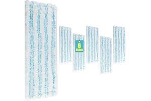 ZQZIQI 6 Pack Ersatz-Wischbezüge für Leifheit Profi XL Micro Duo / Cotton Plus alle Stiel Bodenwischer，Bodenwischer für Leifheit Profi XL, Mikrofaser Ersatzbezug für alle Böden