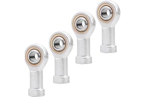 VVHFXD Filetage interne tête articulée M10, support de tête articulée, joint à bille Uniball tête sphérique, filetage intérieur filetage droit pour divers appareils mécaniques - 4 pièces