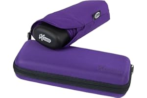 iX-brella Mini paraguas de bolsillo, pequeño paraguas en estuche, frutas del bosque