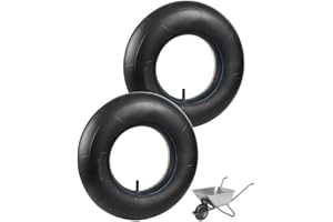 A aBlumen 2 Pcs Chambre a Air 4.80 4.00-8 Valve Droite TR13 pour Brouette Chambre a Air 4.80/4.00-8" Rechange Inner Tube pour Pneu de Camion