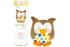 kullaloo - Nähset/Stoffpaket zum Selber Machen: Kuscheltier Eule Lou“ in braun inkl. Schnittmuster (DE/EN)