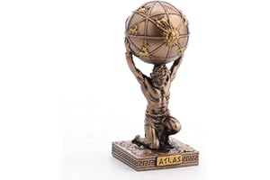 Veronese Design Atlas - Statuetta in miniatura dipinta a mano, in resina, motivo: Titano greco del cielo