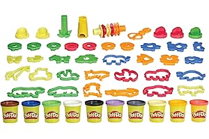 Play-Doh Coffret Animaux aventuriers avec 45 Outils, 10 Pots et Tapis d'activité