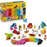 LEGO Classic Renkli Yaratıcı Yapım Par&ccedil;aları 11045-5 Yaş &Uuml;zeri &Ccedil;ocuklar i&ccedil;in Kedi ve Yarış Arabası Dahil 14 Farklı Model Oluş