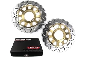 Arashi Front Brake Discs for CBR929RR 2000 2001 / CBR954RR 2002 2003 CBR929RR Accessories CBR954RR CBR 929RR CBR 954RR CBR929 CBR954 RR 929RR 954RR Gold 00 01 02 03