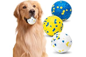 Nobleza Pelota Perro, Pack de 3 Pelotas Perros Indestructible, Pelota Juguete para Perros Duradera y elástica, Apta para Perros Pequeños Medianos Grandes, Ø 6.3cm