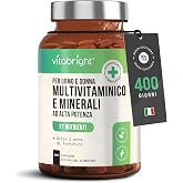 Multivitaminico Completo VitaBright Uomo e Donna | 400 Compresse (400 Giorni) | 27 Vitamine e Minerali | 100% NRV Tutte le Vi