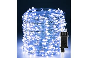 ERWAWEE Luci di Natale 50M 500 LED, Filo di Rame Catena luminosa impermeabile Stringa Luci decorazioni Esterni Interni natalizie decorativo per festa,albero,casa,nozze,giardino, matrimonio,Halloween,terrazza