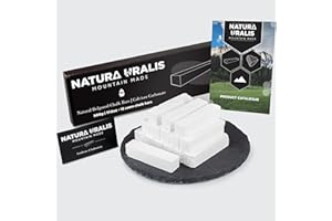 ‎NATURA URALIS Natura Uralis Premium Belgorod Gesägte Kreide | Weiße Kreidestücke - Erstaunlicher Crunch, Erdig, Samtig und Fest, ASMR-Aufsehen, Natürliches Calciumcarbonat (Mittel (500g))