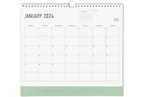 LETTS OF LONDON LETTS Conscious Wall Calendar Sage 2024