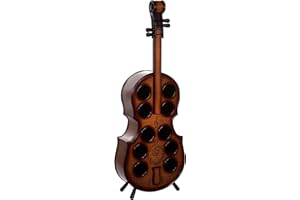 Birendy Ogromny regał na wino o wyglądzie skrzypiec JJ0004 z półką 135 cm skrzynia skarbów stojak na wino półka na butelki małe meble