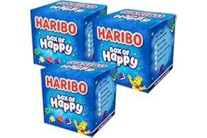 Hezvic Thank You Sticker Made for Haribo Box of Happy Sweet Gift Sharing Box (3 Pack) - Fruity Flavour Sweet Gift Box - Treats for Halloween, Christmas, Easter, Valentine, Kids, Party