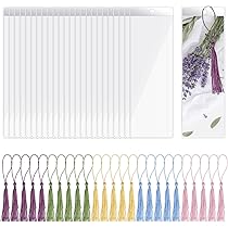 80 Bustine Segnalibro In Carta Kraft - Porta Segnalibri Grezzi Per Fai Da Te E Crafting - Foto 11