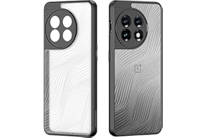 COMAKU Funda OnePlus 11 5G, Frosted Feel Flowing Lines, Parte Trasera Dura translúcida, Carcasa de Borde Suave de TPU Compatible con OnePlus 11 5G, Negro