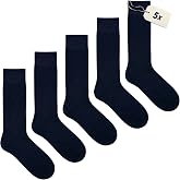 HOGSO Erkek Organik Pamuk Premium Klasik Dikişsiz &Ccedil;orap 3/5/10 &Ccedil;ift