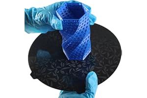 BCZAMD Plateforme d'imprimante 3D Flsu SR Accessoires Lit d'impression double face rond 10,6 pouces/270 mm en acier à ressort Plaque de construction Feuille PEI revêtue par pulvérisation + texture