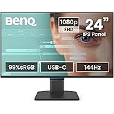 BenQ GW2490C 23,8 in&ccedil; 1080p FHD 144 Hz IPS Eye-Care ev ofis monit&ouml;r&uuml;, USB-C, 1080 x 1920, Visual Optimizer, titreşimsiz, d&uuml;ş&uuml;