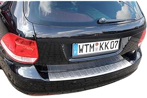 ‎RECAMBO Ladekantenschutz Edelstahl MATT kompatibel für VW GOLF 5 + GOLF 6 VARIANT | BJ 2007-2013 | premium Qualität von RECAMBO
