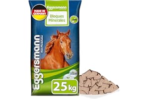Eggersmann Mein Pferdefutter Mineral Bricks 25 kg - Alimento Mineral para Caballos - para apoyar el metabolismo y el Sistema inmunológico - Comida para Caballos con minerales y vitaminas