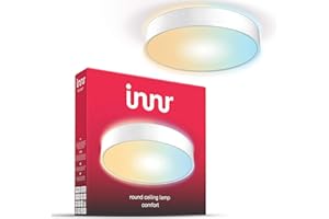 ‎INNR innr Smart LED Round Ceiling Light Comfort, Deckenleuchte, kompatibel mit Philips Hue*, Google & Alexa (Bridge erforderlich) 40cm, 2200K - 5000K, dimmbar, abstimmbares weißes Licht, RCL 240 T