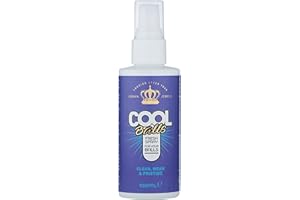 COOL BALLS Cool Fresh Spray, natychmiastowe czyszczenie i odświeżanie, 100 ml, zabawny wypełniacz do pończoch, tajemniczy prezent od Mikołaja, prezenty świąteczne dla mężczyzn, idealny do uprawiania sportu,