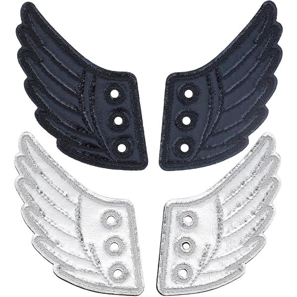 GORGECRAFT Lot de 2 paires d'ailes de chaussures dorées brillantes pour chaussures d'ange - Accessoire de décoration pour le quotidien - Style sportif - Collocation tendance - Patins à roulettes - En GORGECRAFT Lot de 2 paires d'ailes de chaussures dorées brillantes pour chaussures d'ange - Accessoire de décoration pour le quotidien - Style sportif - Collocation tendance - Patins à roulettes - En