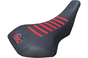 QK RACING Seat Cover Compatible Fit for Suzuki LTZ 400 Z400 Seat Cover 2003-2008 (RED Top/Black Sides)