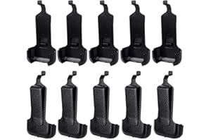 abcGoodefg Walkie Talkie Radio Clip for Retevis RT22 RT622 RT22S Zastone X6 LT-316/TD-M8/ZS-B1/NK-U1 R1 Two Way Radios (10 pcs)