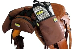 TrailMax Mittelgroße Sattelhorntasche & Pommel Pocket Combo Trail Riding Satteltaschen mit 1 Set TrailMax Horn Taschen & 1 Pommel Pocket