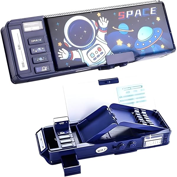 RUZPA Space Astronaut Compass Box with Magnetic & Password Lock