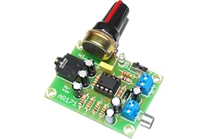 ArliKits AR171 Abhörgerät über Kopfhörer mit Elektretmikrofon NE5532 Drehpotentiometer Mikrofonverstärker Löt-Bausatz Flüstern/Laute der Tiere