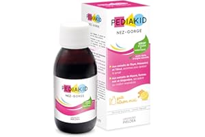 PEDIAKID - Complément Alimentaire Naturel Pediakid Nez-Gorge - Formule Exclusive au Sirop d'Agave - Confort Respiratoires - Arôme Naturel Miel-Citron - 125ml