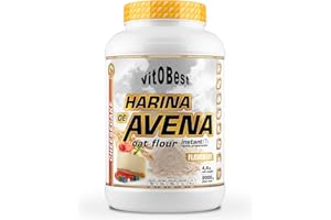 VIT.O.BEST Harina de Avena Sabores Variados - Suplementos Alimentación y Suplementos Deportivos - Vitobest ((Tarta de Queso (Cheese Cake), 2 Kg)