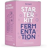 Fairment Starterkit Fermentation - Fermente einfach Selbermachen - enthält Fermentiergläser, Glasgewichte, Zubehör und…