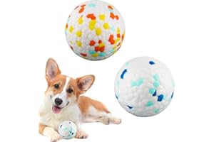 2 Pezzi Pallina per Cani,Darryy Palla per Cani Indistruttibili,Ø 6,3cm PallaInterattiva Solida Giochi per Cani da Addestramento,Piccola e Media Taglia Regalo Interattivo per Cane