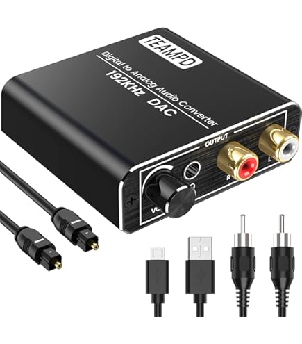 Cable Rca NOWBOTUCH Convertidor De Audio Digital A Analu00f3gico