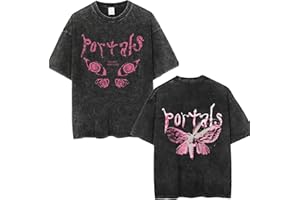 XIAKILA T Shirt Melanie Martinez Stampa Cartoon Manica Corta, Felpa retrò alla Moda Stile Y2k Estivo Girocollo Oversize