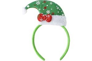 Komonee Christmas Headbands Antlers - Cute Xmas Dress Up Ears Head Decoration, One Size Accessory for Men Women Adult Kids, Perfect Holiday Costume Party Costume