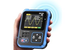 Jadeshay Digitales Oscilloscope, DSO-TC3 3 In 1 Oszilloskop 2 Kanal Handheld Oszilloskop Multimeter Transistor Tester mit 2,4'' Farbbildschirm, 500 kHz Bandbreite