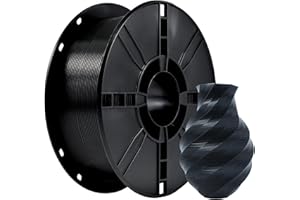 iBOSS Filament d'imprimante 3D PLA Plus (PLA+) 1,75 mm, précision dimensionnelle +/- 0,02 mm, bobine de 1 kg (2,2 lbs) Filament d'impression 3D pour imprimante 3D, Noir
