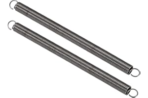 TOP-VIGOR 2Pcs Extension Compressed Spring, 1.2mm Wire Dia, 10mm OD, 160mm Free Length Durable Steel Compression Springs, Small Dual Hook Extended Tension Springs
