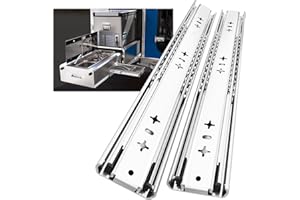 AOLISHENG Glissiere Pour Tiroir Charge Lourde 500 mm Pour Camping Car & Van Latéral Charge max 120 kg Coulisse de Tiroir Sortie Totale Rail Coulissant Glissière a Bille 1 Paire(2 pièces)