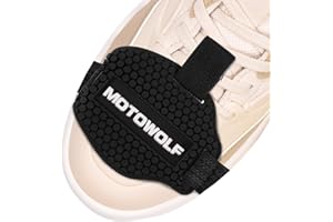 EUIOOVM Protege Chaussure Moto,Gear Shifter Protection Pad avec bande élastique réglable, chaussures de moto en caoutchouc antidérapant & anti-chute