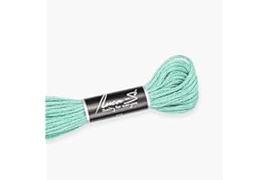 Luca-S Stranded Cotton Thread for Hand Embroidery, 8 Meter skeins, Color 215 / DMC 993 / Anchor 1070, Embroidery Floss, Cross Stitch Thread