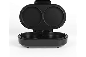 Salter XL Dual Omelette Maker – Placas de cocción profundas antiadherentes, Doble Cocedor de Huevos, Hace 2 Tortillas, No requiere voltear, Cocina con poco o nada de aceite, Fácil limpieza, 850W