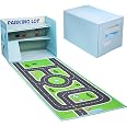 Livememory Boîte De Rangement Voiture Avec Tapis De Jeu 3 En 1 Pour Garçons